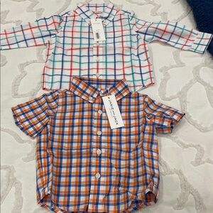 Janie and Jack Kids Plaid Button-Down Shirts - Multicolor